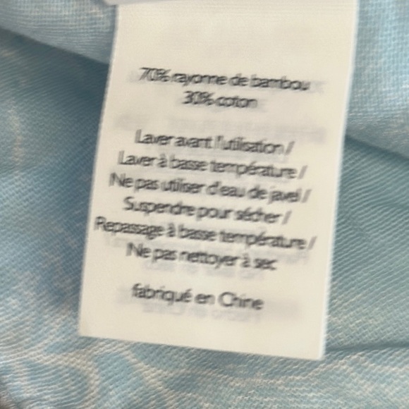 Nest Designs Blue and Gray Rayon blend baby wash clothes - Picture 3 of 3